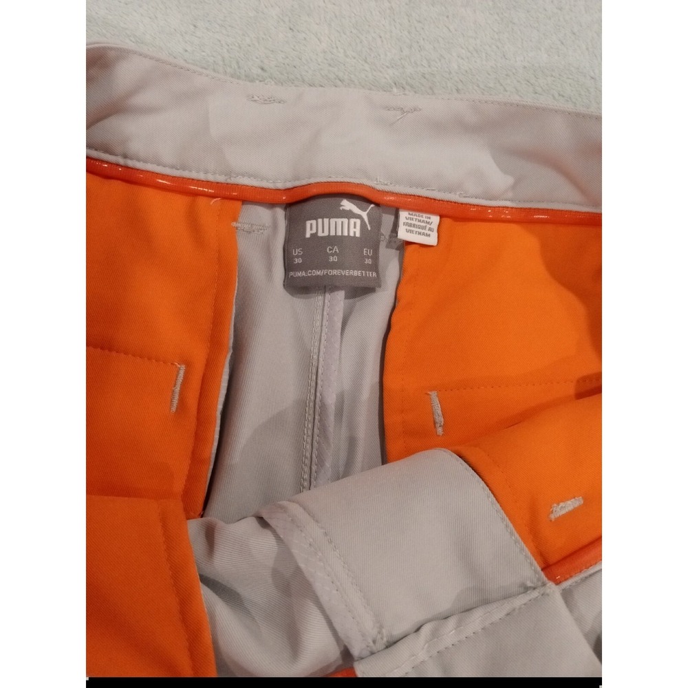 Mens Puma Golf Shorts Flat Front Sport Gray Size 30